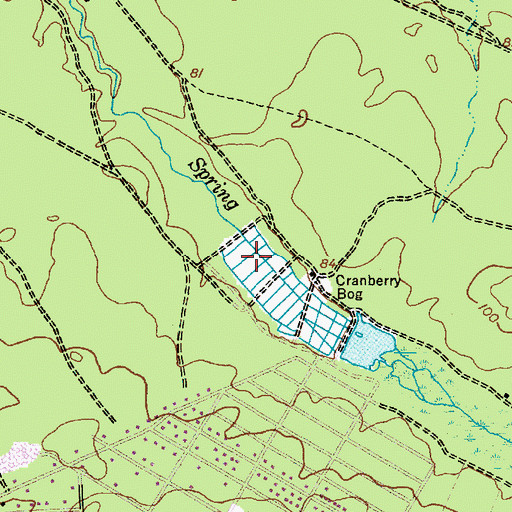 Topographic Map of Manson Lake, NJ