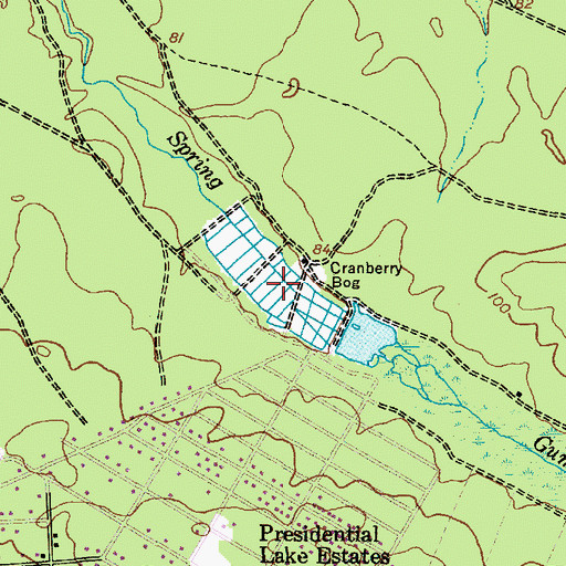 Topographic Map of Grant Lake, NJ