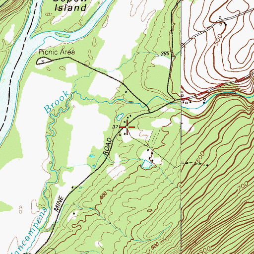 Topographic Map of Calno, NJ