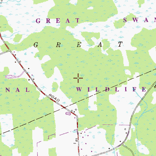 Topographic Map of Great Swamp National Wildlife Refuge, NJ