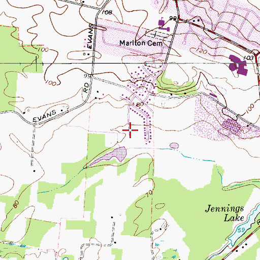 Topographic Map of Willow Ridge, NJ