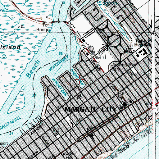 Topographic Map of Orient Canal, NJ