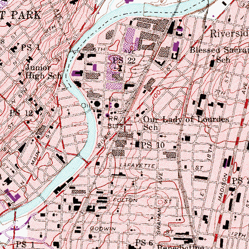 Topographic Map of River Station, NJ