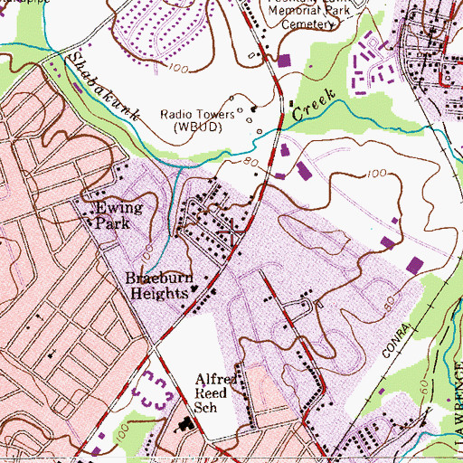 Topographic Map of Heath Manor, NJ