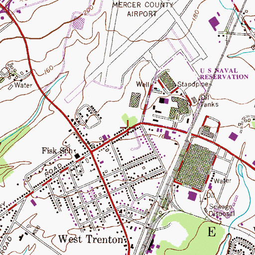 Topographic Map of Altura, NJ