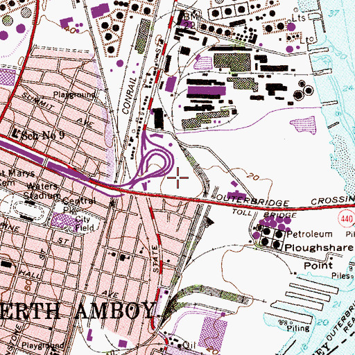 Topographic Map of Rudyk Park, NJ