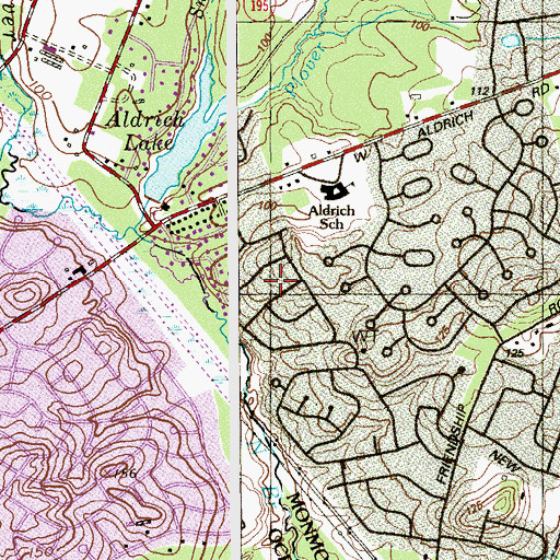 Topographic Map of Lake Club, NJ