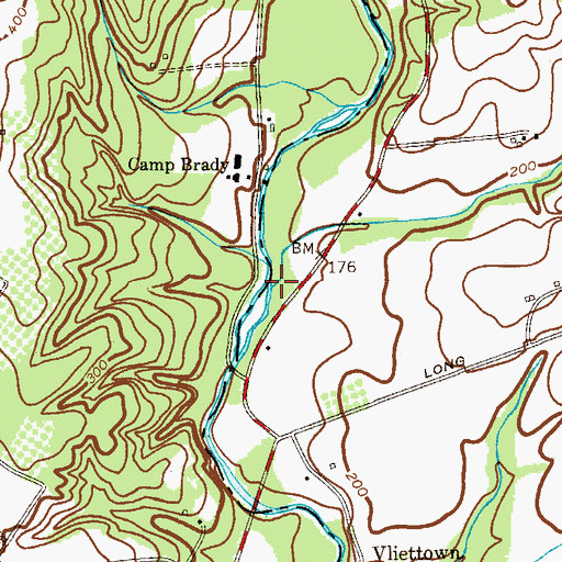 Topographic Map of Axle Brook, NJ