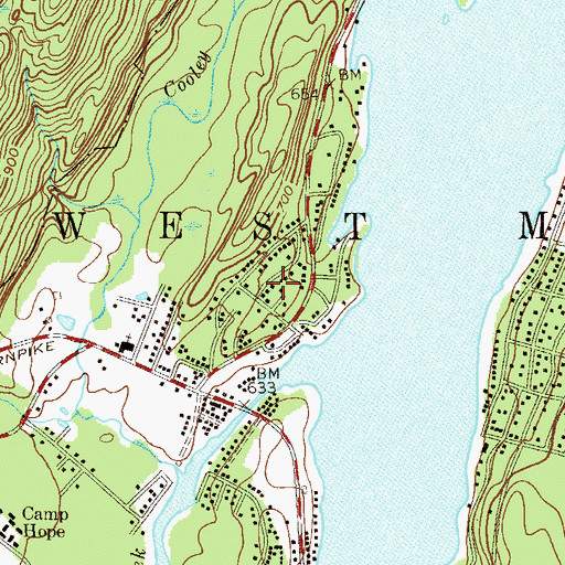 Topographic Map of Browns, NJ