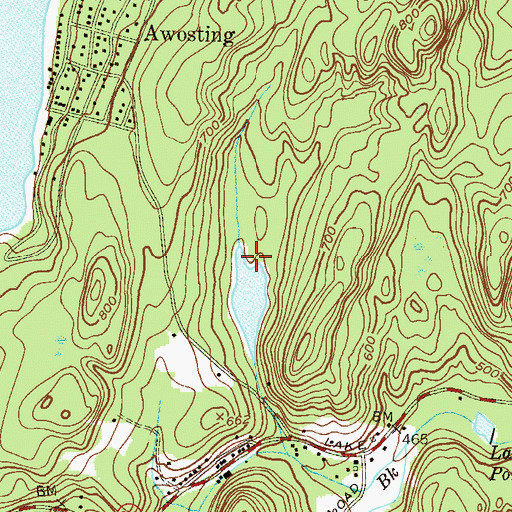 Topographic Map of Green Turtle Lake, NJ