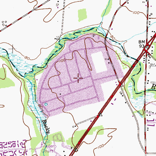Topographic Map of Millstone, NJ