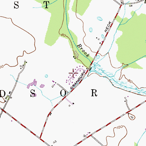 Topographic Map of Golf View Manor, NJ