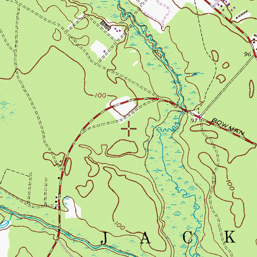 Topographic Map of Woodmere, NJ