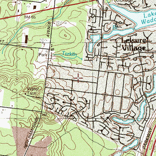 Topographic Map of Pine Acres, NJ
