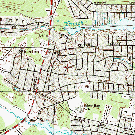 Topographic Map of Oak Hill, NJ