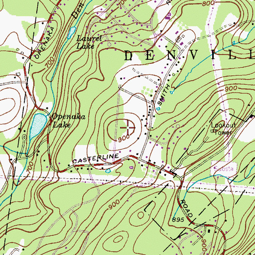 Topographic Map of Union Hill, NJ