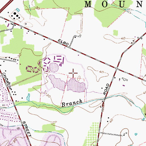 Topographic Map of Birchfield, NJ