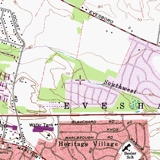 Topographic Map of Cambridge, NJ