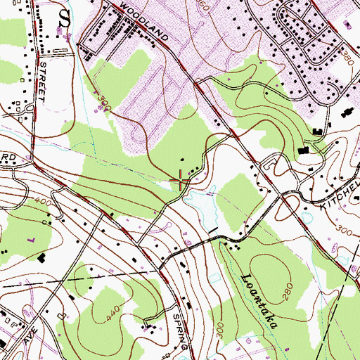 Topographic Map of Seaton-Hackney Farm Park, NJ