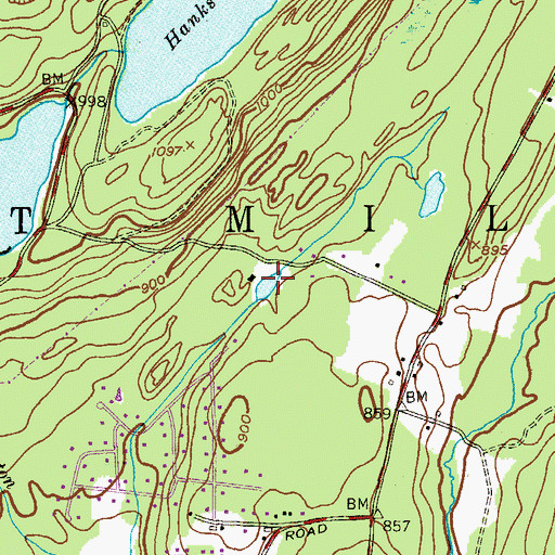 Topographic Map of Snow Valley Pond, NJ