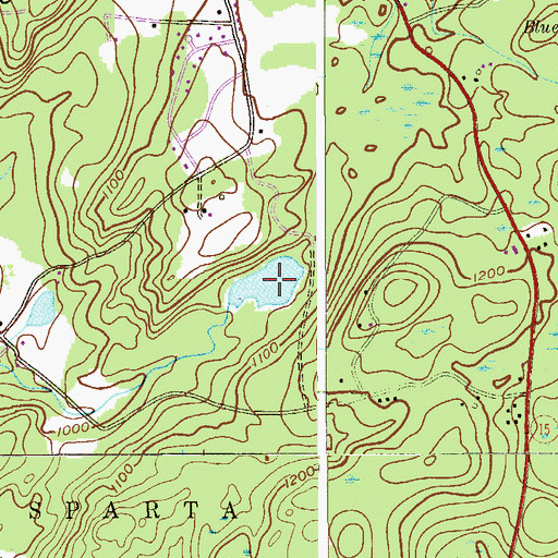 Topographic Map of Laidlaws Pond, NJ