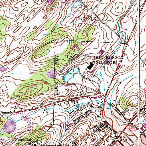 Topographic Map of Hortons Pond, NJ