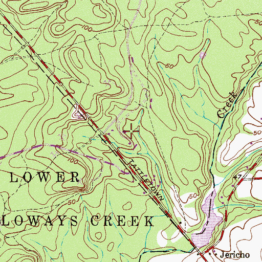 Topographic Map of Schepps Valley, NJ