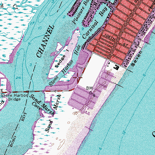 Topographic Map of Paradise Bay, NJ