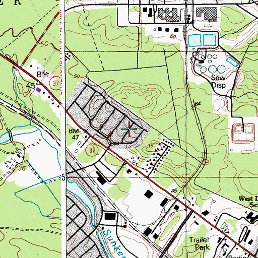 Topographic Map of Summit East, NJ