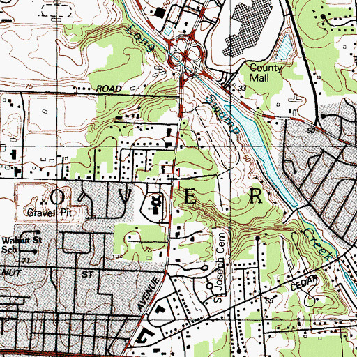 Topographic Map of Manitou Park, NJ