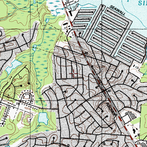Topographic Map of Oak Glen, NJ