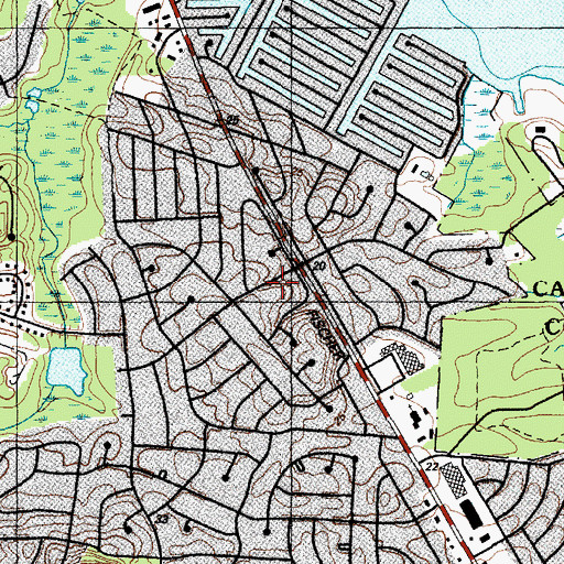 Topographic Map of Fairview Estates, NJ