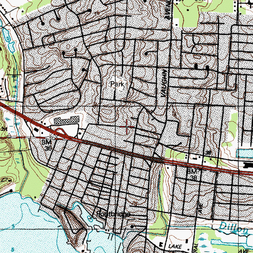 Topographic Map of Island Beach Heights, NJ