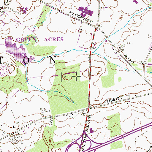 Topographic Map of Golden Crest, NJ