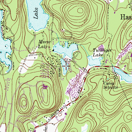 Topographic Map of Upper Morse Lake, NJ