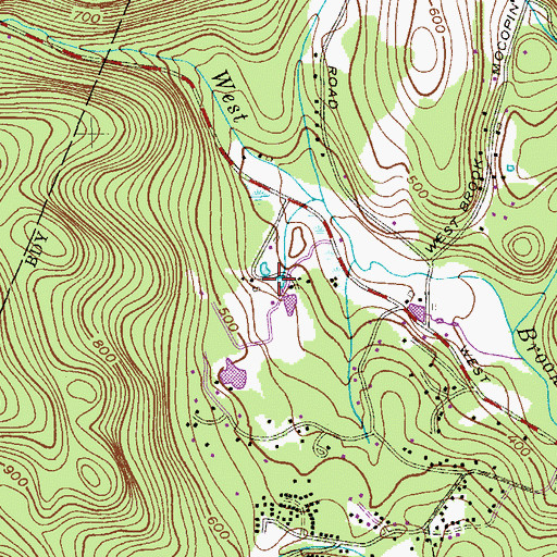 Topographic Map of Stephens Ponds, NJ