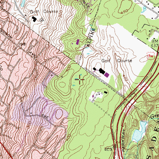 Topographic Map of Pfisters Pond, NJ