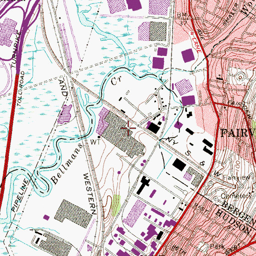 Topographic Map of Skeetkill Creek (historical), NJ