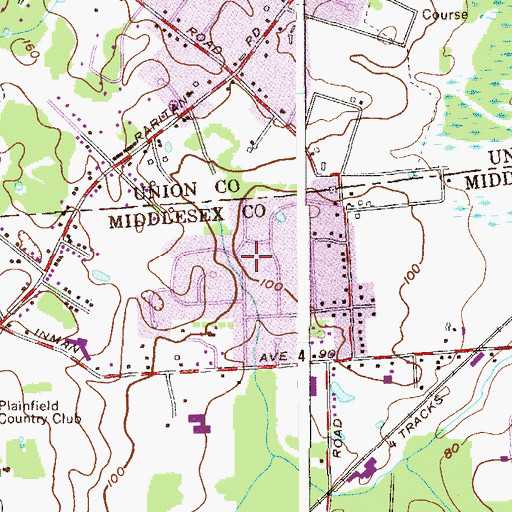 Topographic Map of North Edison, NJ