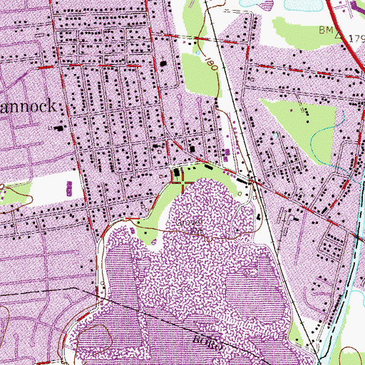 Topographic Map of Pequannock School, NJ