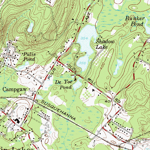 Topographic Map of Sturr Pond, NJ