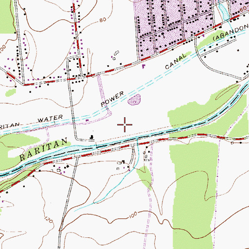 Topographic Map of Duke Island Park, NJ