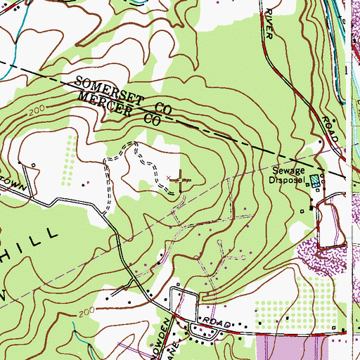 Topographic Map of Autumn Hill Park, NJ