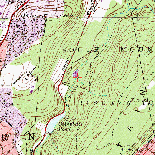 Topographic Map of Beech Brook, NJ
