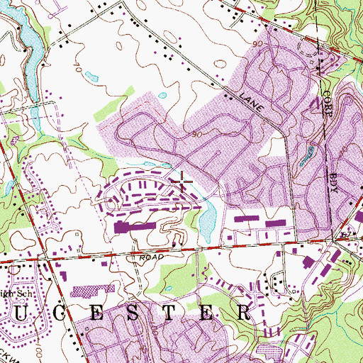 Topographic Map of Millbridge, NJ