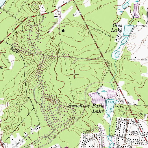Topographic Map of Alluvium, NJ