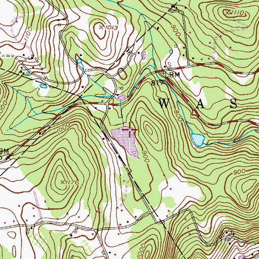 Topographic Map of Angens Pond Dam, NJ