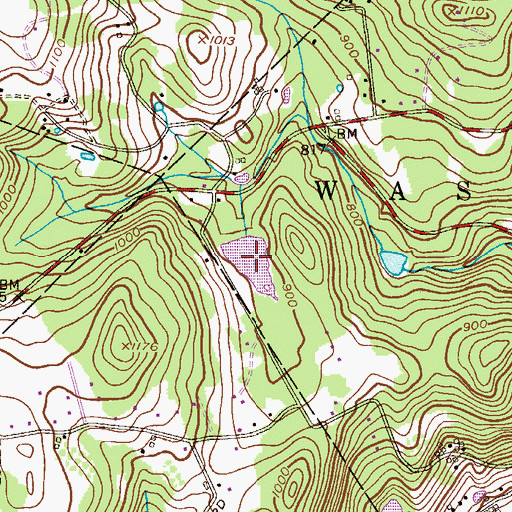Topographic Map of Angens Pond, NJ