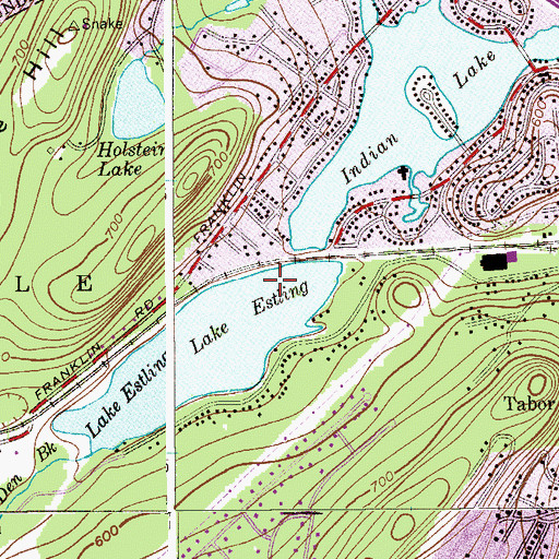 Topographic Map of Estling Lake Dam, NJ