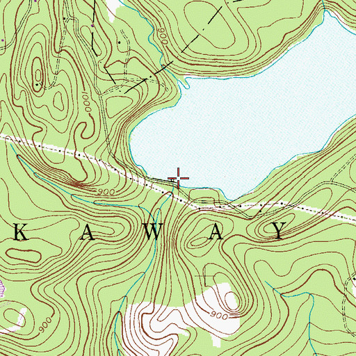 Topographic Map of Splitrock Pond Dam, NJ